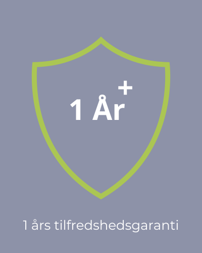 1 ÅRS TILFREDSHEDSGARANTI