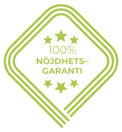 Nöjdhetsgaranti ikon – 1 års pengarna tillbaka